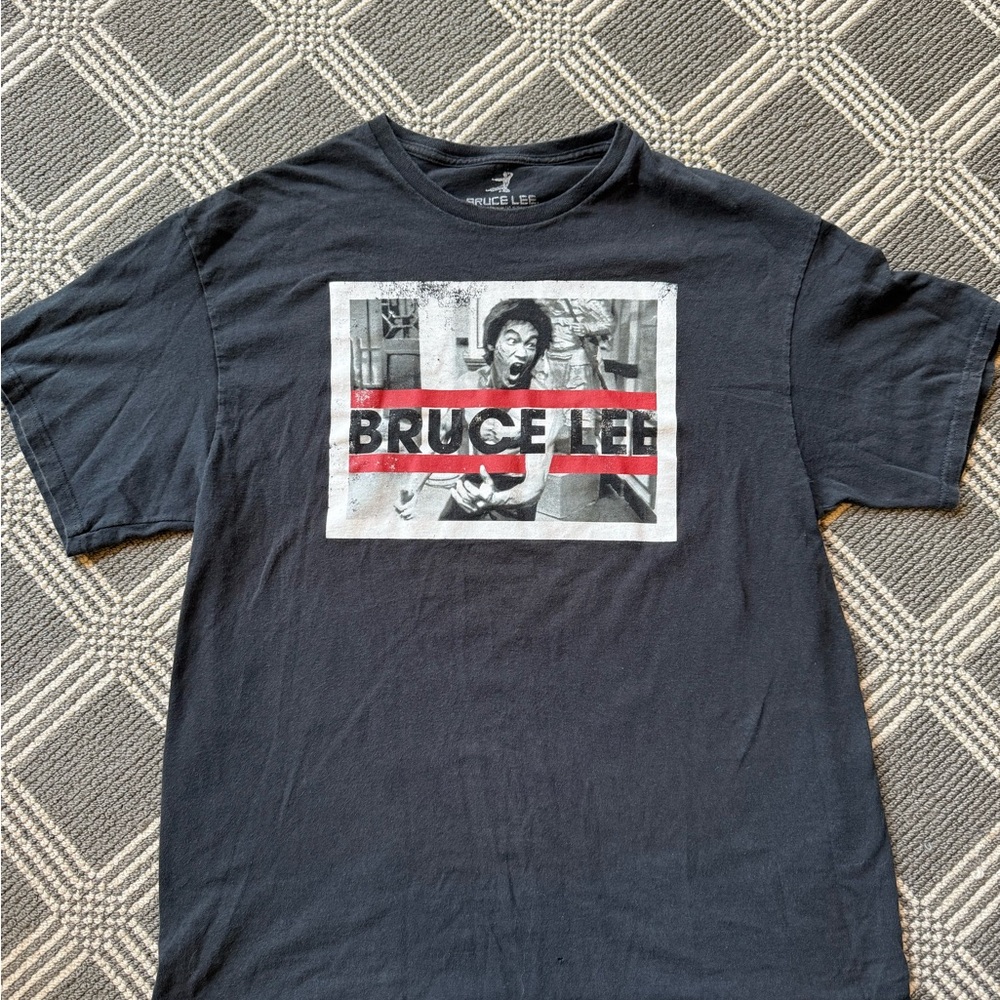 Bruce Lee Black Graphic T-Shirt vintage